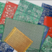 PCB 프로토타입 근접 사진, 다양한 색상의 인쇄회로기판