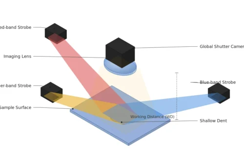 The Surface You Could Only See at a Standstill — How Color-Multiplexed Strobing Breaks the Standstill Condition of Photometric Stereo